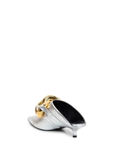 Shop Jw Anderson J.w. Anderson Mule Chain Kitten In Silver