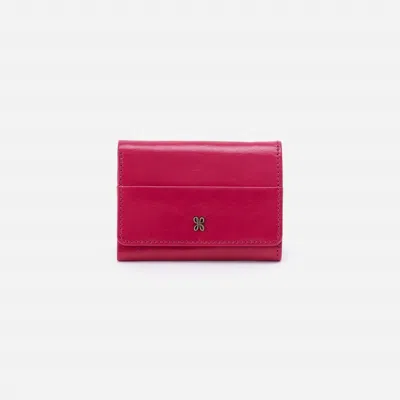 Shop Hobo Women's Jill Mini Trifold Wallet In Fuchsia In Pink