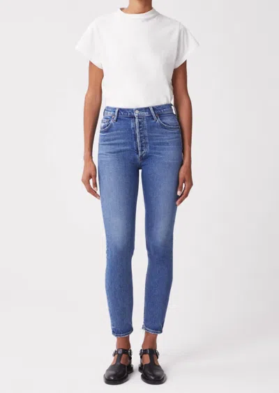 Agolde Nico High Rise Slim Fit Jean In Multi