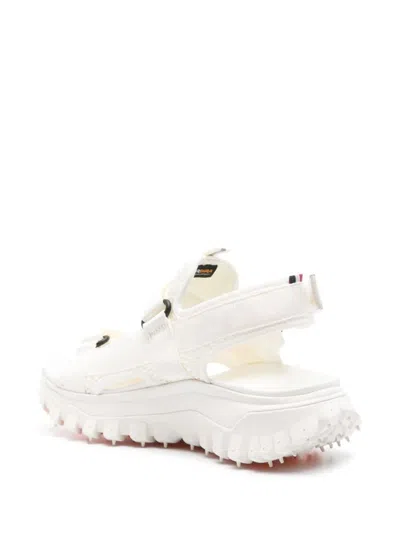 Shop Moncler Sandals In White
