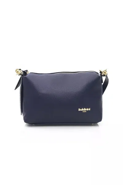 Shop Baldinini Trend Elegant Shoulder Bag With En Women's Details In Blue