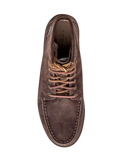 Shop Sebago Tala Mid Moccasin In Brown