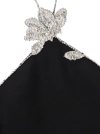 Shop Valentino Garavani Dresses In Black/silver