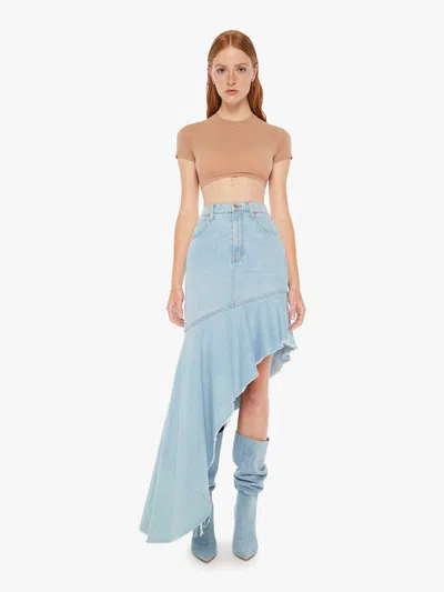 Shop Mother Snacks! The Crinkle Cut Skirt Sweet And Sour In Blue