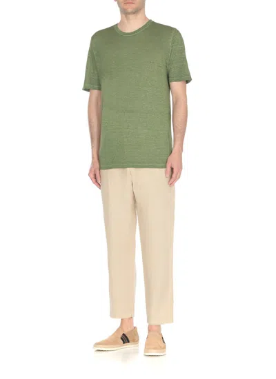 Shop 120% Lino T-shirts And Polos Green