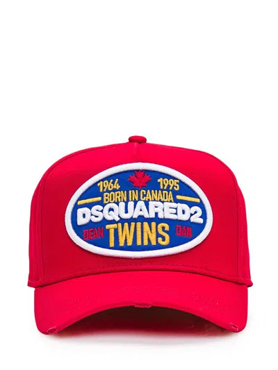 Shop Dsquared2 Baseball Hat In Red