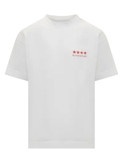 Shop Givenchy 4g Cotton T-shirt In White