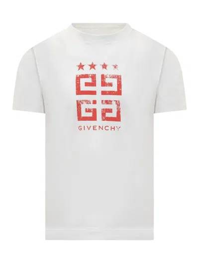 Shop Givenchy 4g Stars T-shirt In Cotton In White