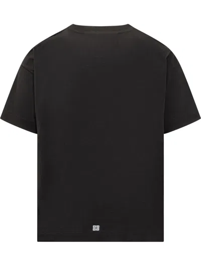 Shop Givenchy Cotton Reflective T-shirt In Black