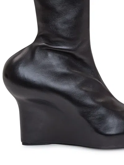 Shop Givenchy Leather Show Boot In Black