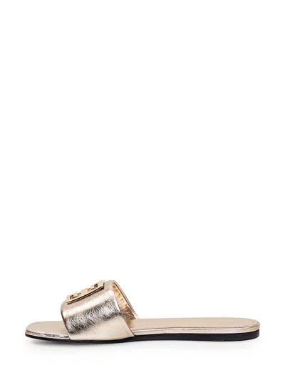Givenchy 4g Sandals In Gold