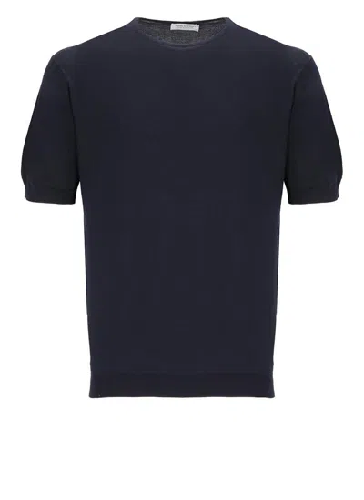 Shop John Smedley T-shirts And Polos Blue