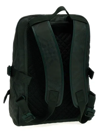 Shop Burberry Check Backpack Backpacks Green