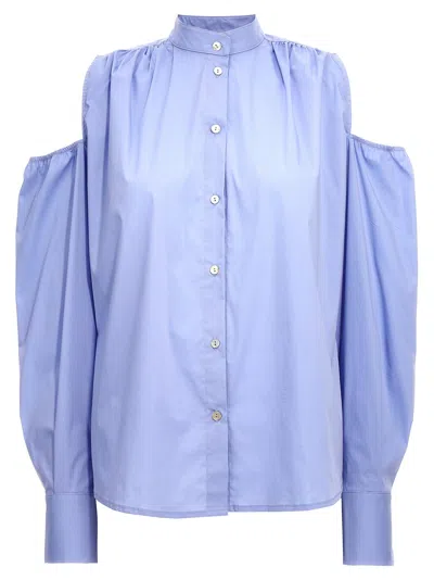 Shop Le Twins Cora Shirt, Blouse Light Blue