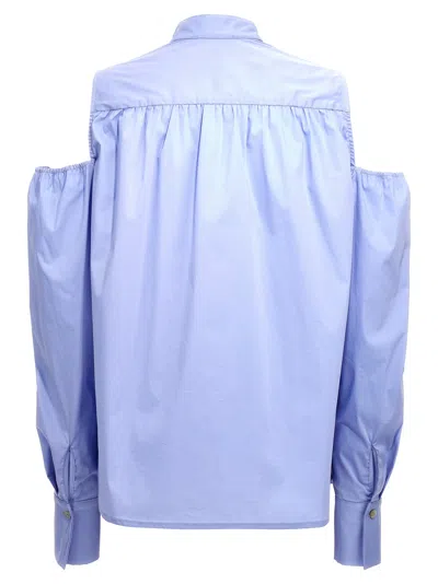 Shop Le Twins Cora Shirt, Blouse Light Blue