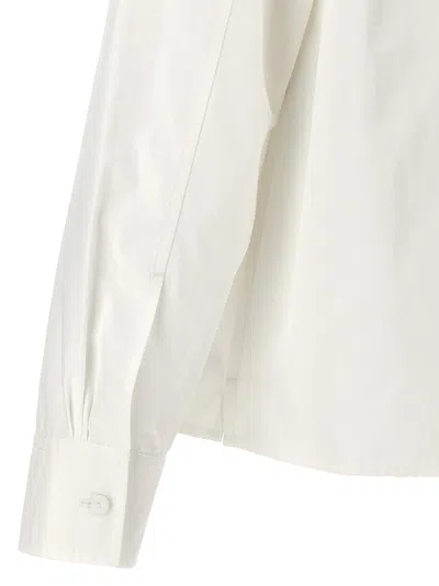 Shop Jil Sander Jewel Detail Shirt Shirt, Blouse White