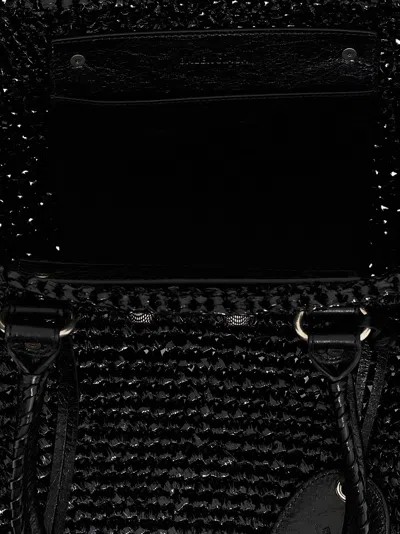 Shop Balenciaga Le Cagole Panier Tote Bag Black
