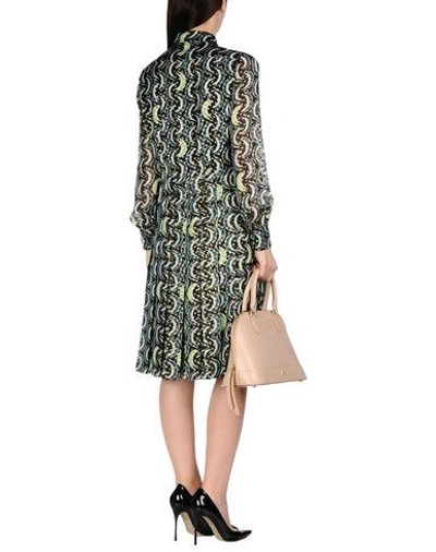 Shop Miu Miu Knee-length Dress In Black