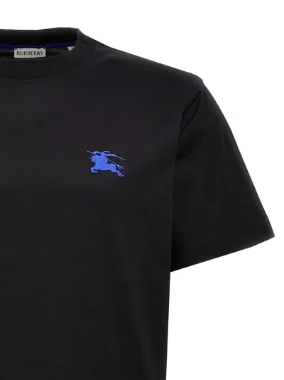 Shop Burberry Logo Embroidery T-shirt Black