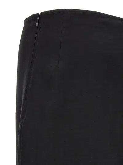 Shop Fabiana Filippi Long Skirt Skirts Black