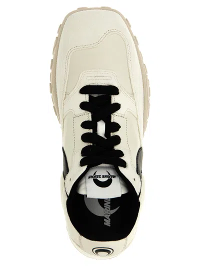 Shop Marine Serre Ms Rise Sneakers White/black