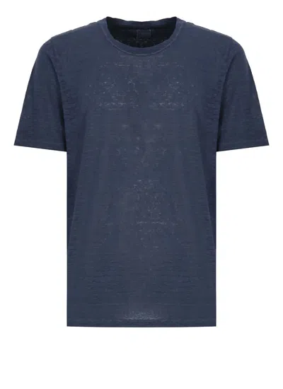 Shop 120% Lino T-shirts And Polos Blue