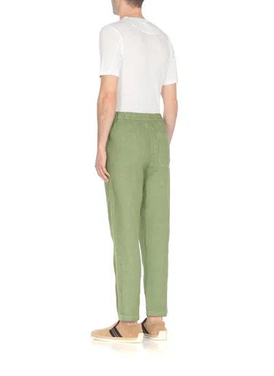 Shop 120% Lino Trousers Green