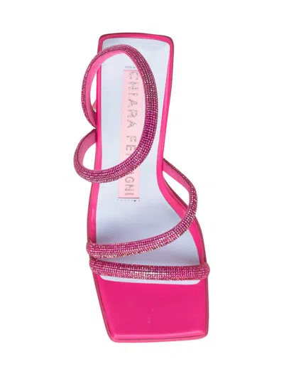 Shop Chiara Ferragni Andromeda Rhinestone Sandal In Pink
