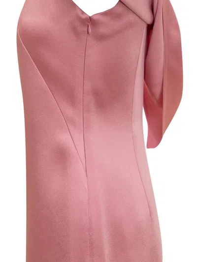 Shop Givenchy Asymmetrical Dress In Pink