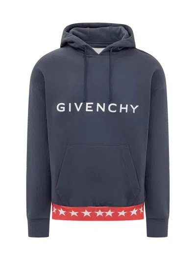 Shop Givenchy Stars Sweatshirt In Blue