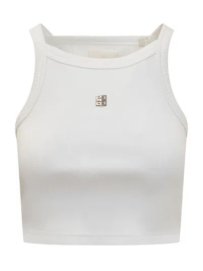 Shop Givenchy Short Tank Top In White