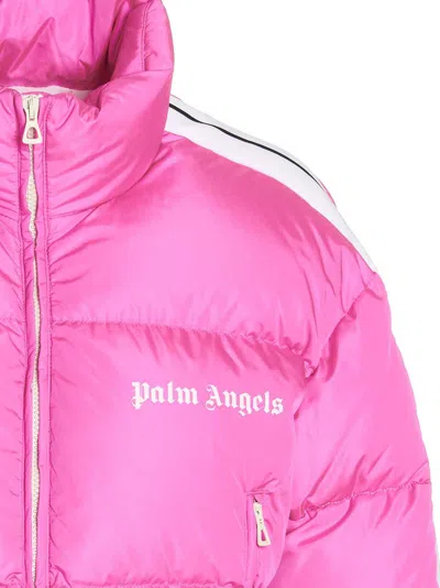 Shop Palm Angels Track Casual Jackets, Parka Fuchsia