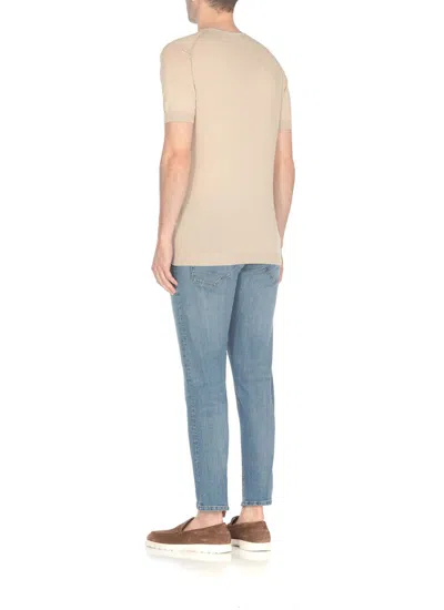 Shop John Smedley T-shirts And Polos Beige