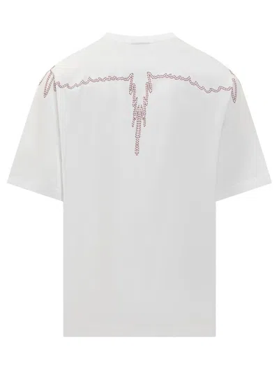 Shop Marcelo Burlon County Of Milan T-shirt Stitch Wings In White