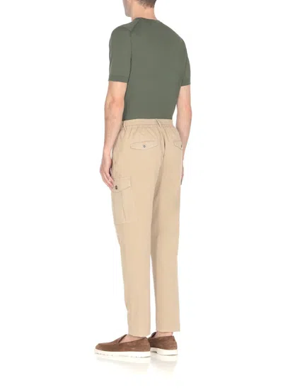 Shop Peserico Trousers Beige