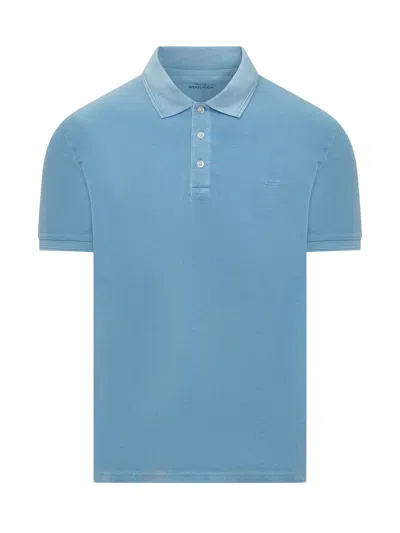 Shop Woolrich Mackinack Polo In Blue