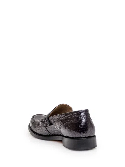 Shop College Leather Moccasin In Black