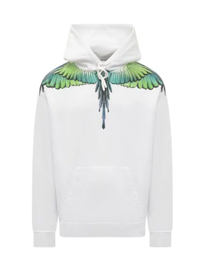 Shop Marcelo Burlon County Of Milan Icon Wings Sweatshirt In White