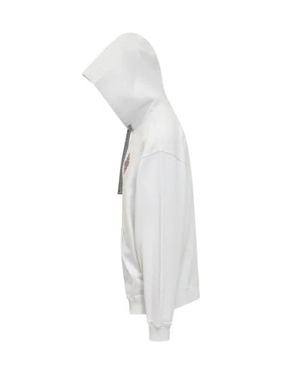 Shop Marcelo Burlon County Of Milan Optical Cross Hoodie In White