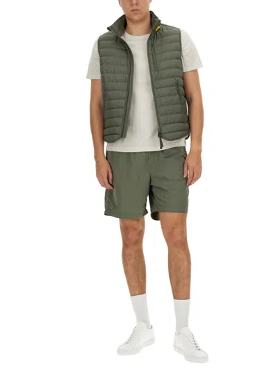 Shop Parajumpers Bermuda Shorts "mitch" In Green