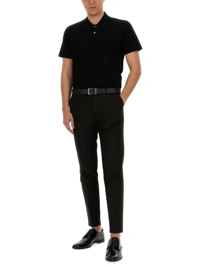 Shop Theory Regular Fit Polo Shirt In Black