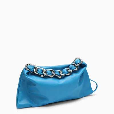 Shop Burberry Medium Turquoise Leather Swan Bag Women In Blue