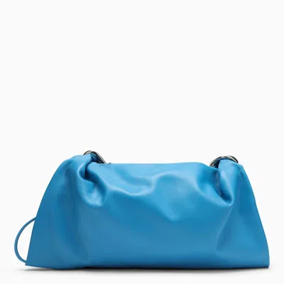 Shop Burberry Medium Turquoise Leather Swan Bag Women In Blue