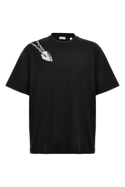 Shop Burberry Men 'shield' T-shirt In Black
