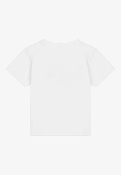 Shop Dolce & Gabbana Babies Logo Print T-shirt In White