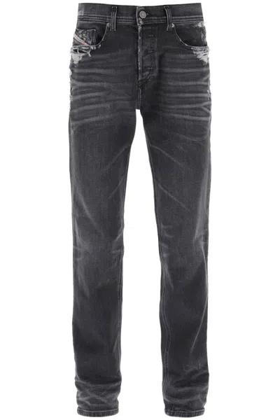 Shop Diesel 023 D-finitive Regular Fit Jeans Men In Gray