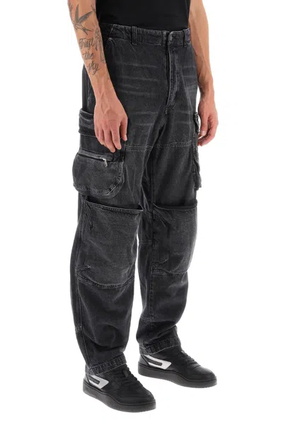 Shop Diesel D-fish Jeans Men In Black
