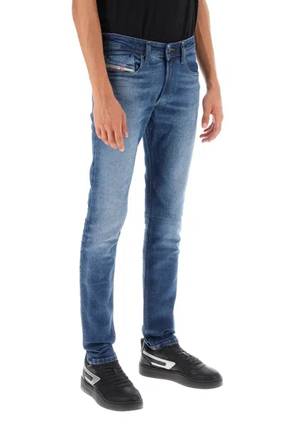 Shop Diesel Sleenker 1979 Skinny Fit Jeans Men In Blue