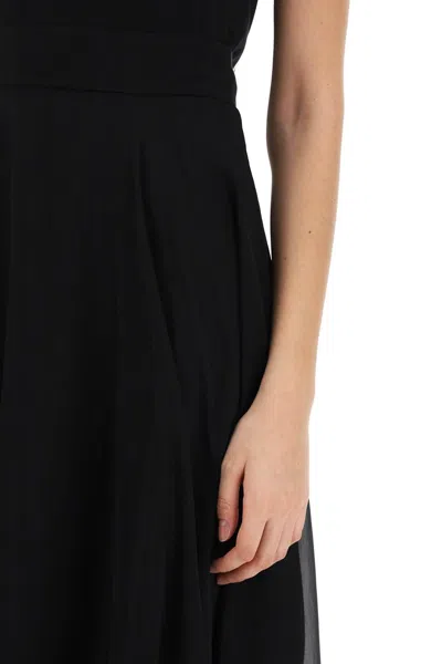 Shop Dolce & Gabbana Silk Flared Skirt With Wheel Women In Black