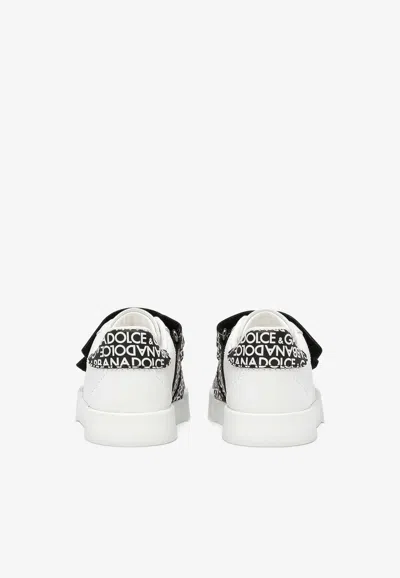 Shop Dolce & Gabbana Baby Boys Portofino Sneakers In White